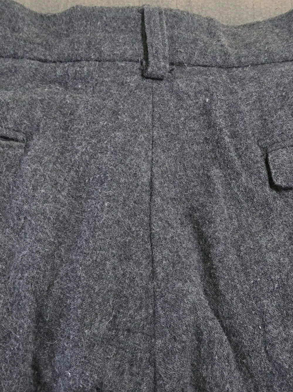 Oliver Spencer Wool Blend Pleated Trousers Gray Size 30 Made in Portugal